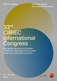 33 Congreso Internacional del CIRIEC – Valencia, 13 a 15 de junio de 2022